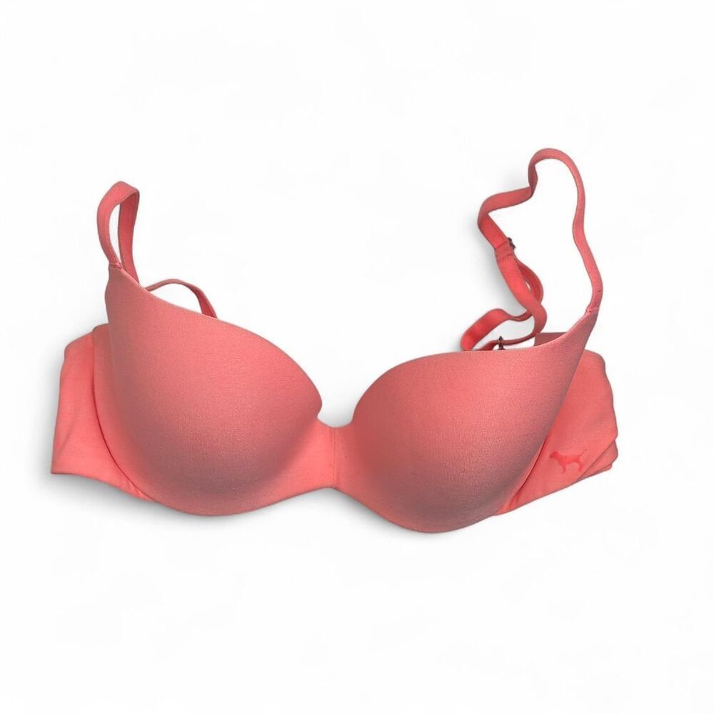 Pink Victoria’s Secret lined lift bra 32C